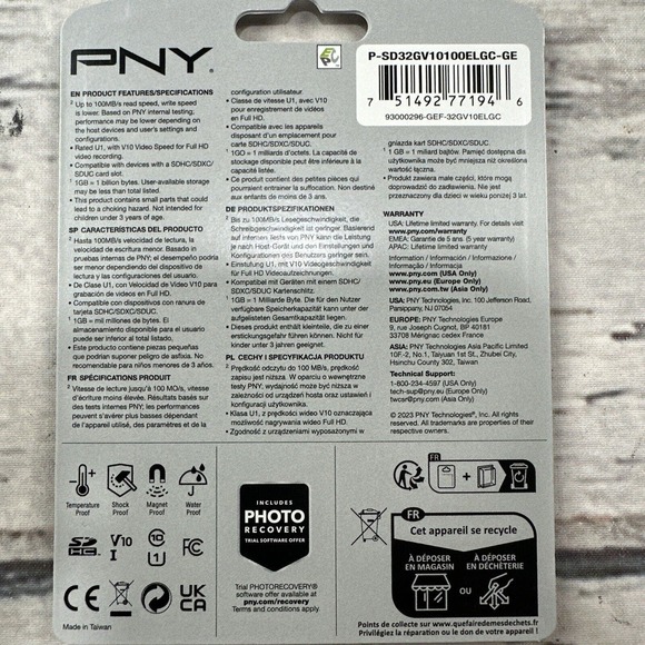 PNY Elite 32 Gb Trail Camera SDHC card Deer Hunting‎ Turkey P-Sd32gv New - Picture 4 of 5
